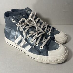 Adidas Parley Nizza High Top Sneakers Men's 7 Blue White